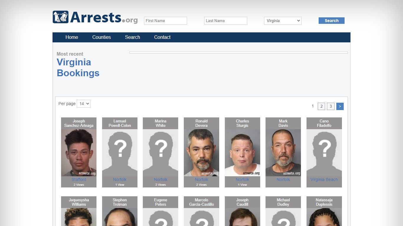 Virginia Arrests and Inmate Search